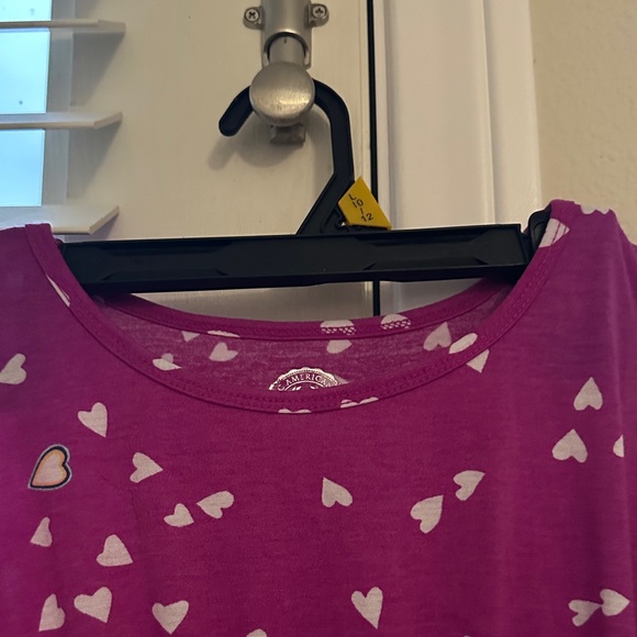 Authentic American Heritage So girls medium size 10 Fuscia with white hearts - Picture 3 of 10